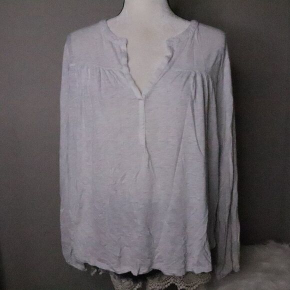GAP | Split V Neck Long Sleeve Top XL - Picture 2 of 7